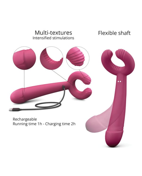 Love to Love Please Me Multi-Play Vibrator - Plum Star - Image 4