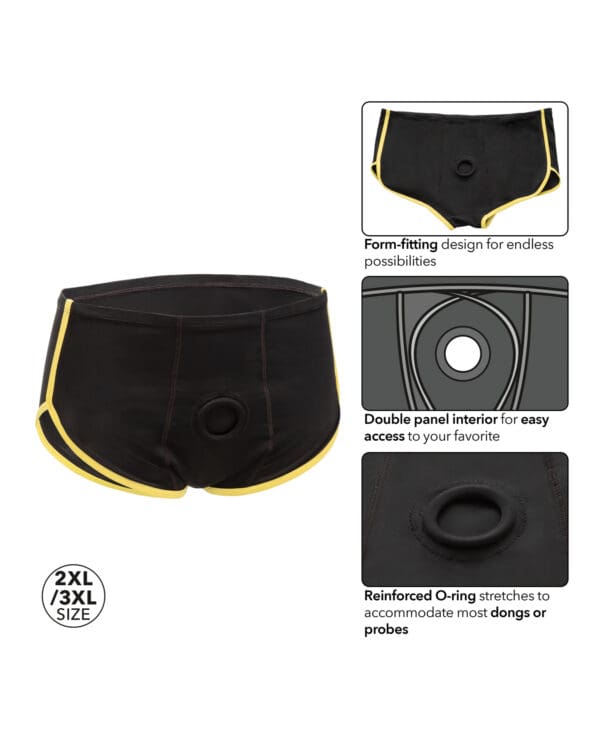 Boundless Boxer Brief - Black/Yellow 2XL/3XL - Image 4
