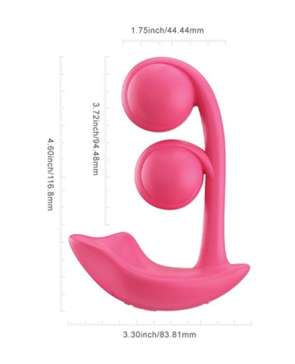 Melody Twin Balls Clit & G-Spot Vibrator - Pink - Image 5