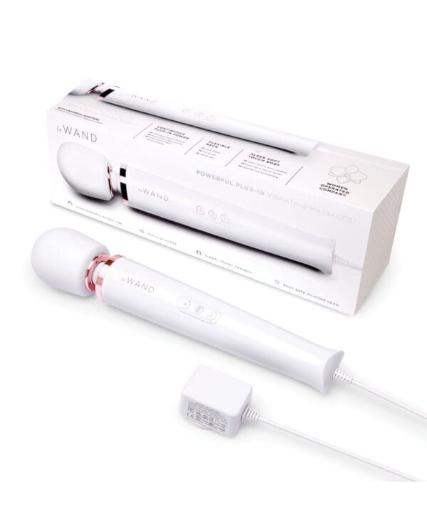 Le Wand Powerful Plug-In Vibrating Massager - White - Image 5