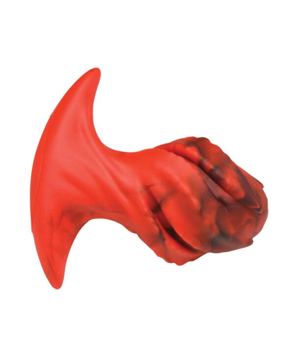 Creature Cocks Dragonspawn Silicone Butt Plug Medium - Black/Red - Image 3