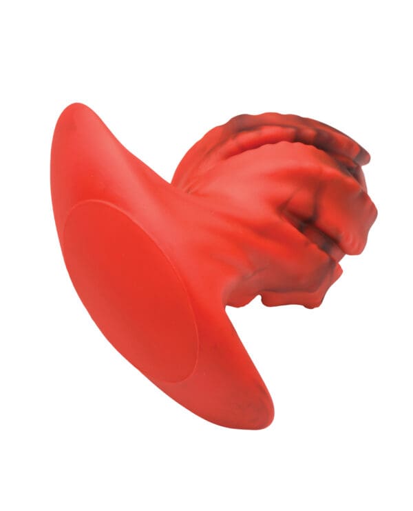 Creature Cocks Dragonspawn Silicone Butt Plug Medium - Black/Red - Image 4