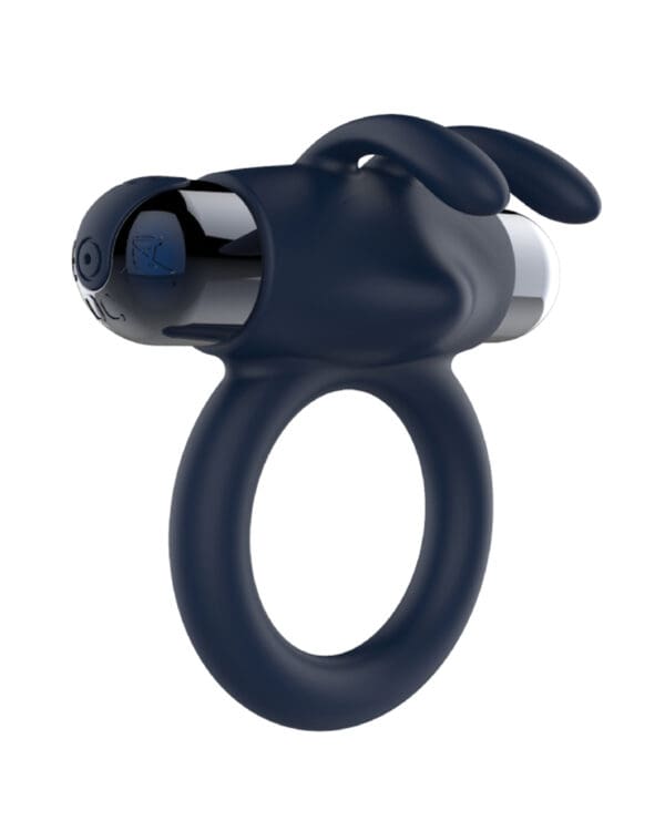 Galaxy Ring Bullet Vibe Cock Ring - Blue - Image 2