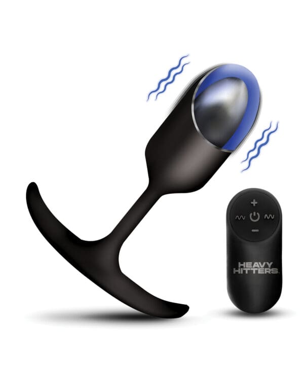 Heavy Hitters - Vibrating Weighted Silicone Anal Plug - Medium - Image 5