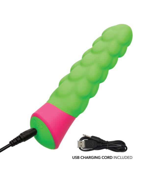 Rave Ripple Vibrator - Green/Pink - Image 5