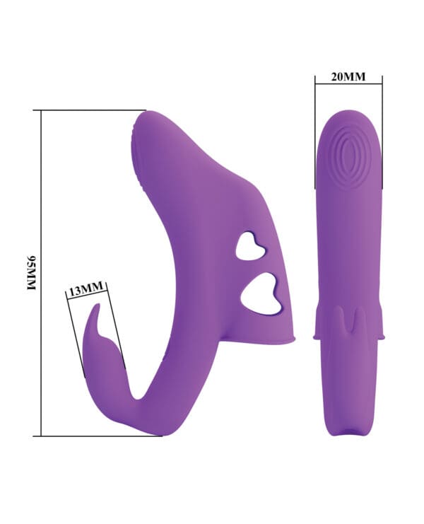 Pretty Love Yenna Dual Finger Vibe - Purple - Image 5
