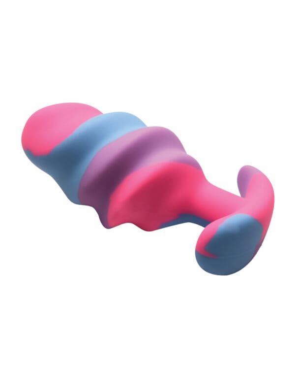 Creature Cocks - Unicorn Swirl Silicone Butt Plug - Large - Image 5