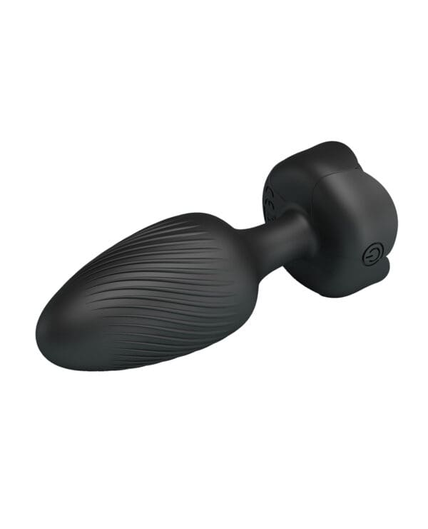 Pretty Love Osborn Medium Butt Plug w/Multi Color Bottom Light - Black - Image 3