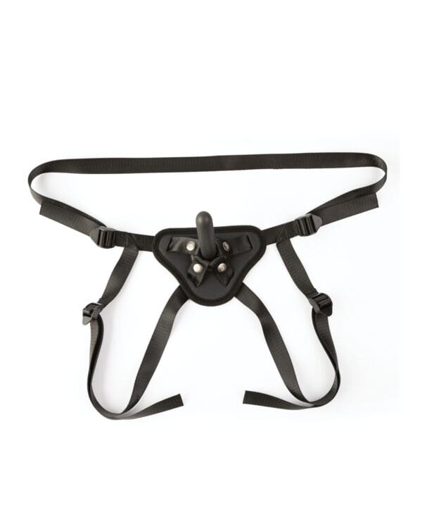 Sei Mio Perfectly Pegged Beginners Strap-On Harness & 5" Dildo - Black - Image 2