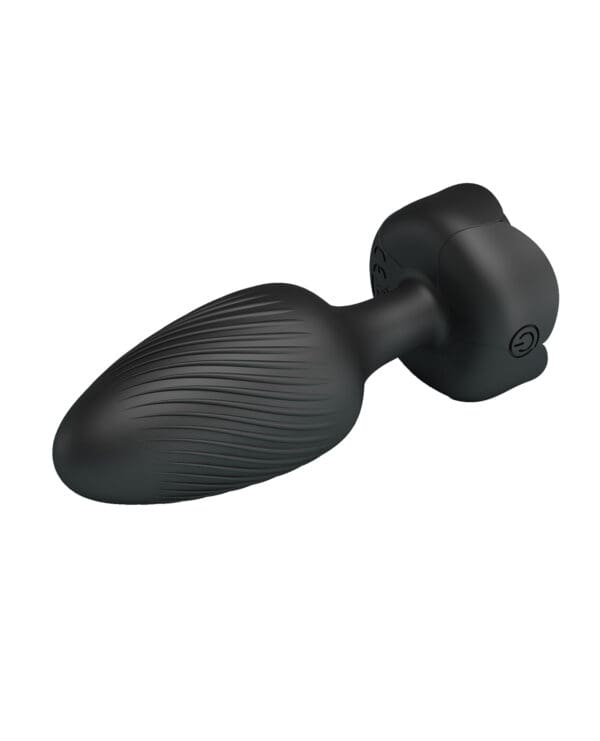 Pretty Love Varian Large Butt Plug w/Multi Color Bottom Light - Black - Image 3