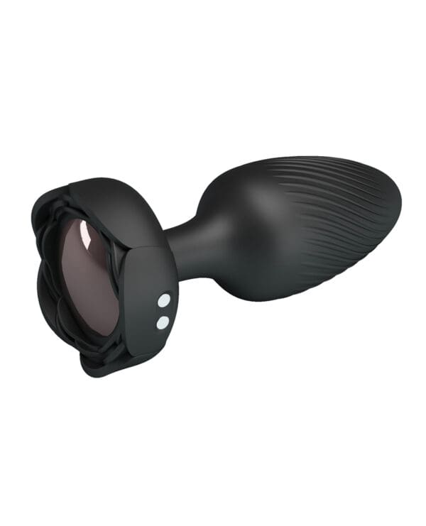 Pretty Love Varian Large Butt Plug w/Multi Color Bottom Light - Black - Image 4