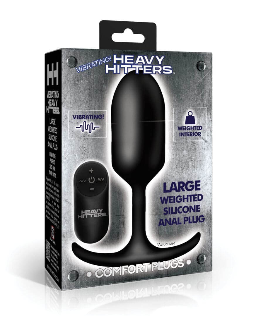 Heavy Hitters - Vibrating Weighted Silicone Anal Plug - Large