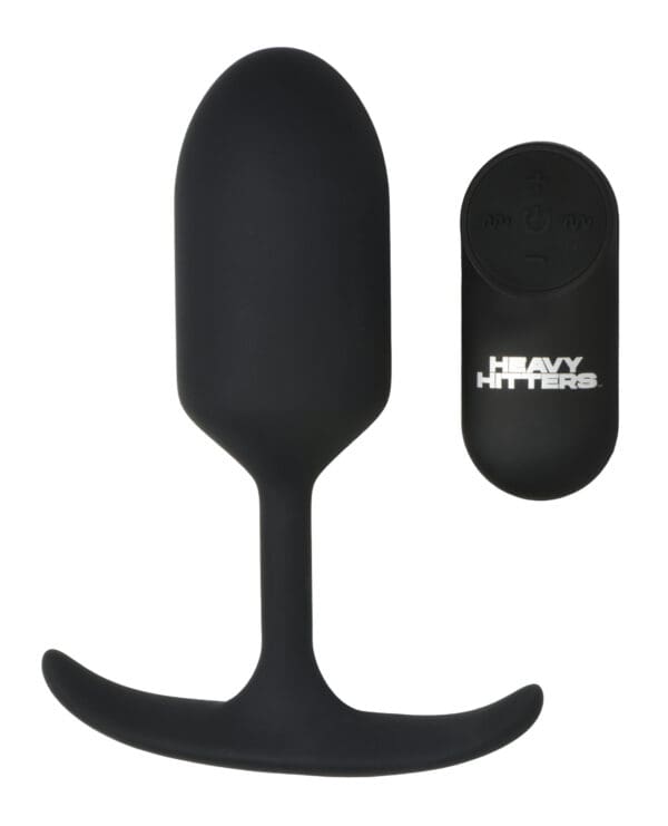 Heavy Hitters - Vibrating Weighted Silicone Anal Plug - Large - Image 2