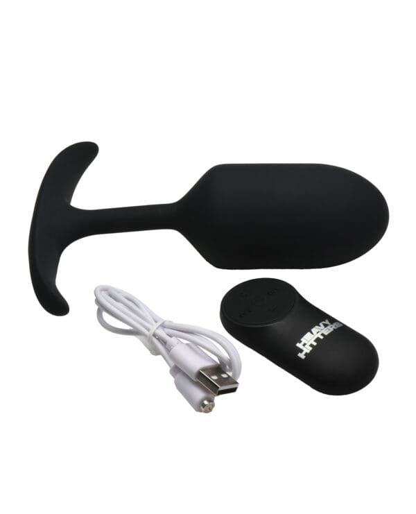 Heavy Hitters - Vibrating Weighted Silicone Anal Plug - Large - Image 4