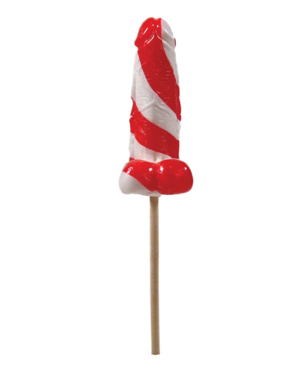 Cock Tailz Liquor Flavored Pecker Pops - Strawberry Mojito Red/White Stripe - Image 2