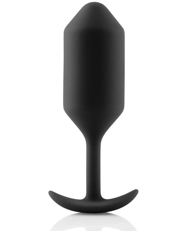 b-Vibe Weighted Snug Plug 3 - 180 g Black - Image 2
