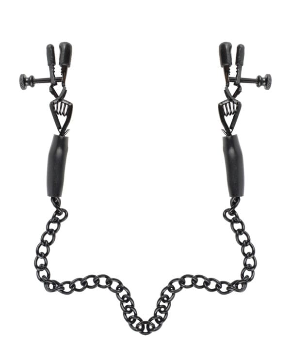 Fetish Fantasy Series Adjustable Nipple Chain Clamps - Image 2