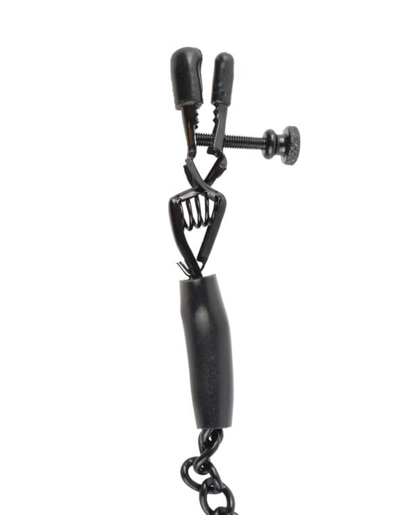 Fetish Fantasy Series Adjustable Nipple Chain Clamps - Image 3
