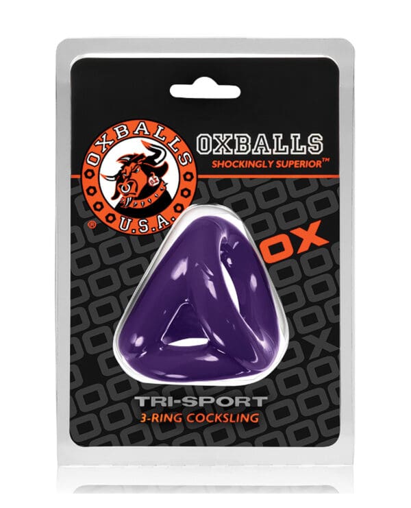 Oxballs Tri Sport Cocksling - Eggplant - Image 4