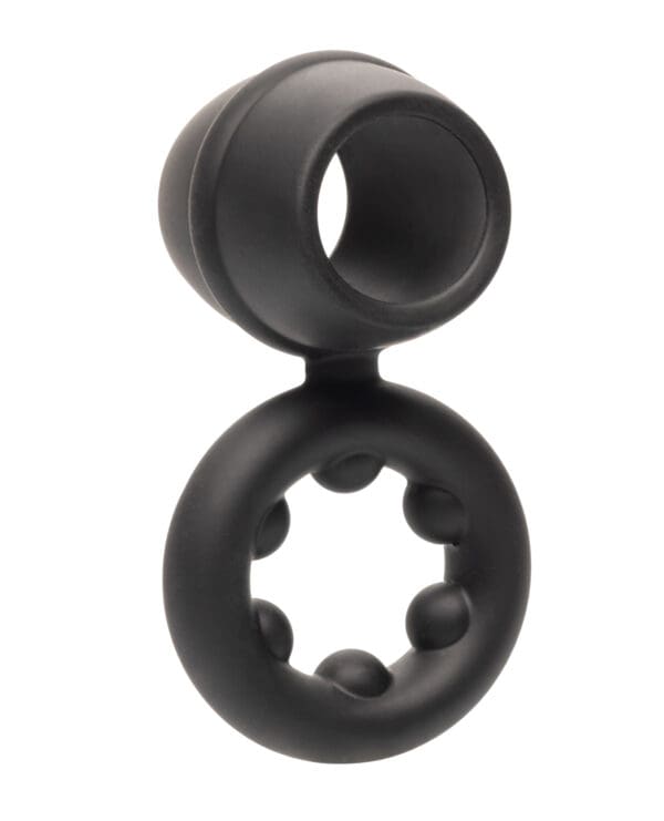 Alpha Liquid Silicone Dual Magnum Ring - Black - Image 3