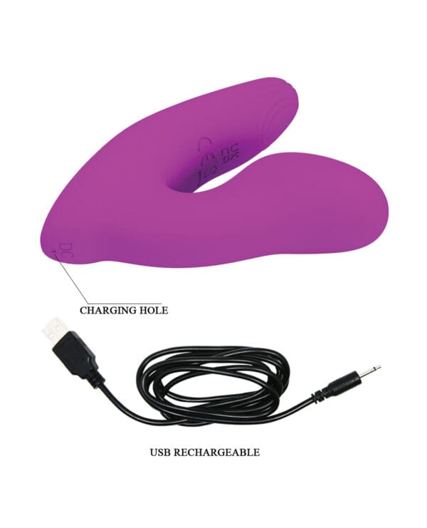 Pretty Love Melvin Dual Stimulator - Fuchsia - Image 5
