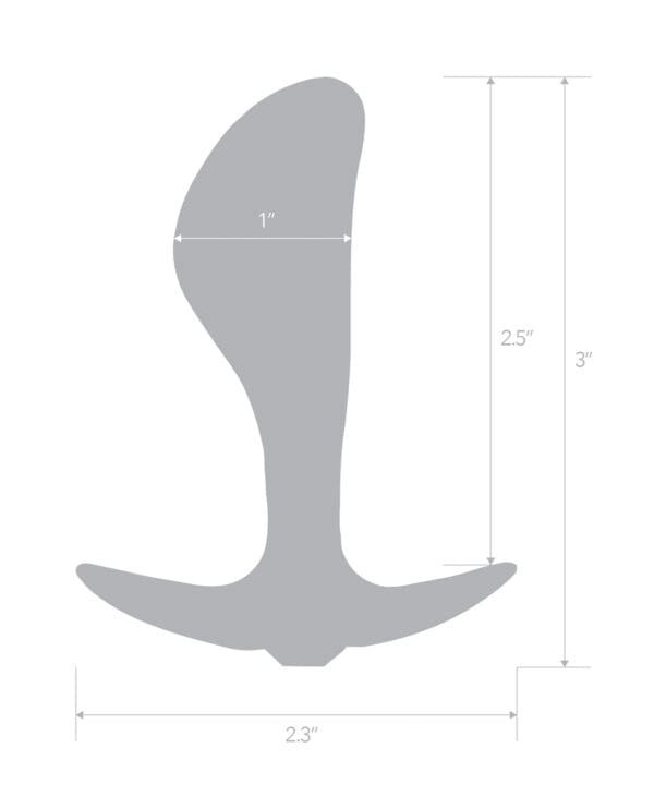 Blue Line 2.5" Stainless Steel Bling Prostate Massager Plug - Image 4