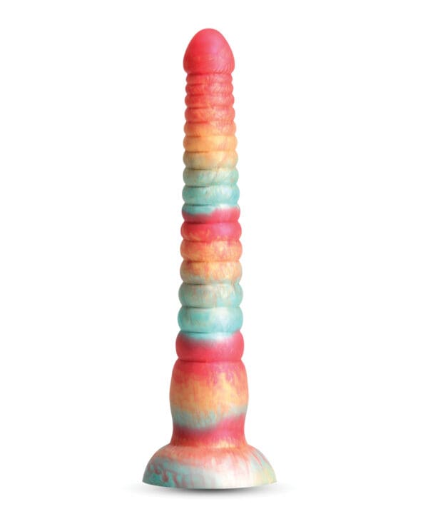 Colours Stacked 9" Dildo - Red/Gold - Image 2