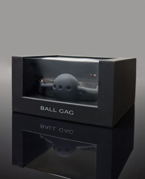 Pleasure Collection Adjustable Ball Gag - Black / Rose Gold O/S - Image 4
