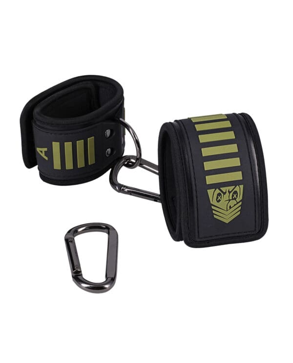 Fort Troff Tactical Ankle Cuffs - Black/Green - Image 2