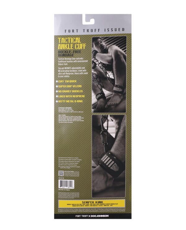 Fort Troff Tactical Ankle Cuffs - Black/Green - Image 5