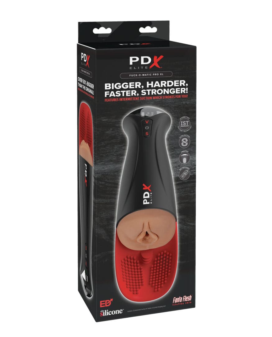PDX Elite Fuck-O-Matic  Pro XL Pussy Stroker - Brown