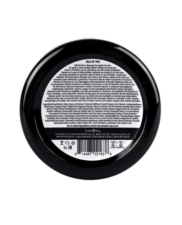 Earthly Body Hemp Seed Skin Butter - 8 oz Jar Isle of You - Image 2