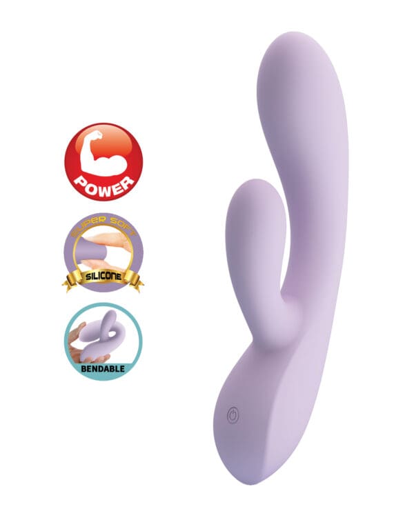 Pretty Love Rosalyn Rabbit Vibrator - Lilac - Image 2