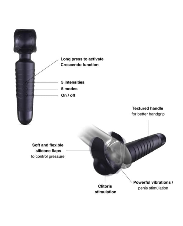 Manwan EVO Original Handle Wand - Black Plum - Image 2