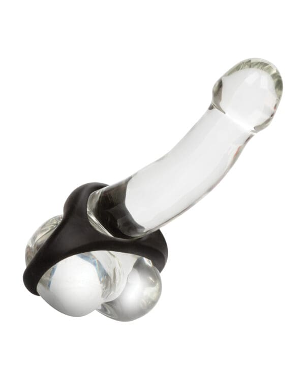 Peak Magnified Gauged Penis Pump System w/Cock & Ball Ring - Black - Image 5