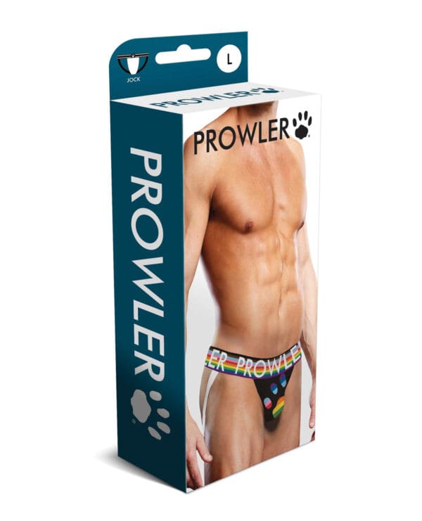 Prowler Oversized Paw Jock Strap - Black/Multi LG - Image 3
