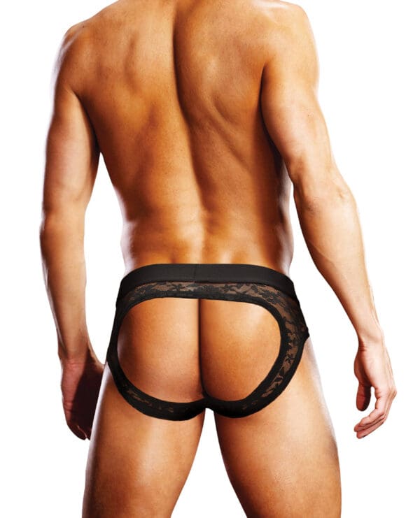Prowler Lace Open Back Brief - Black SM - Image 2