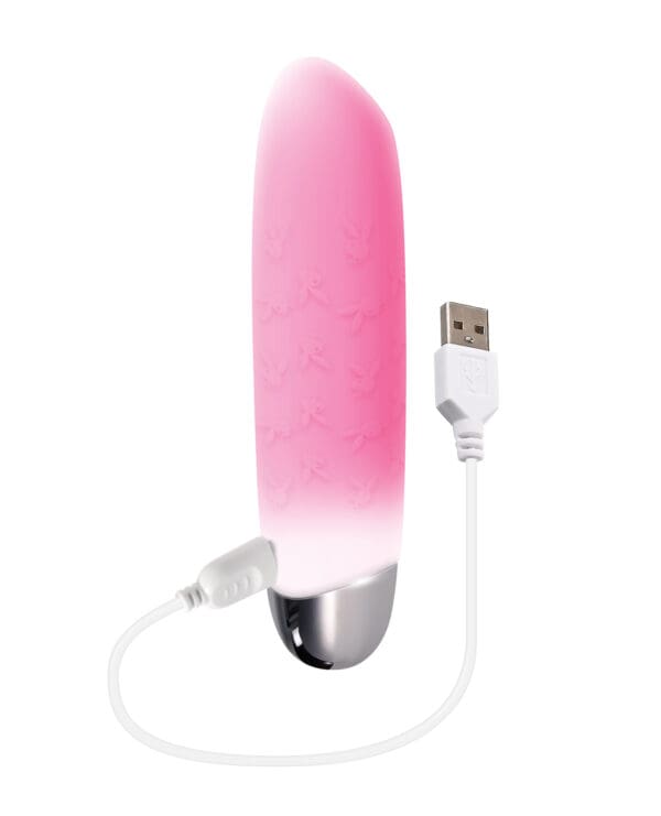 Playboy Pleasure Bunnies on Parade Bullet Vibe - Pink/White - Image 5
