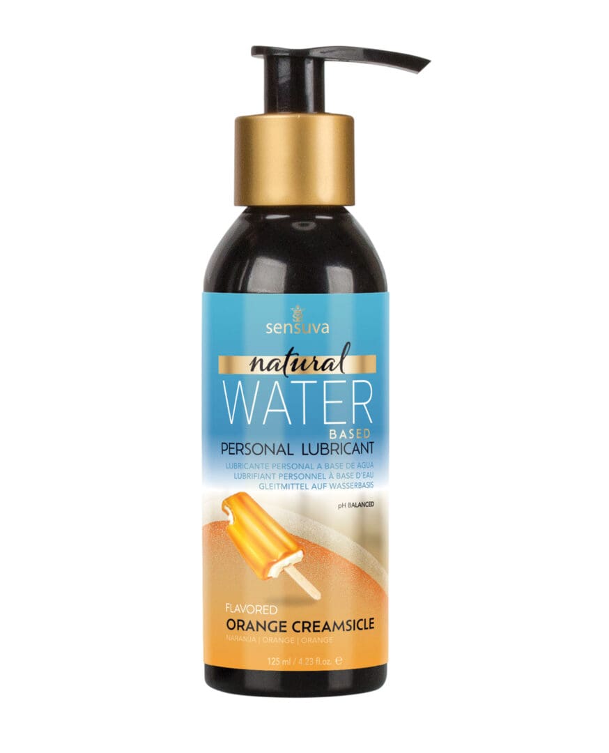 Sensuva Natural Water Based Personal Lubricant - 4 oz Orange Creamsicle