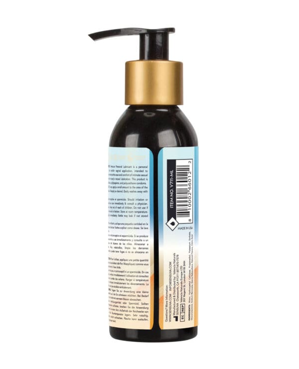 Sensuva Natural Water Based Personal Lubricant - 4 oz Orange Creamsicle - Image 2