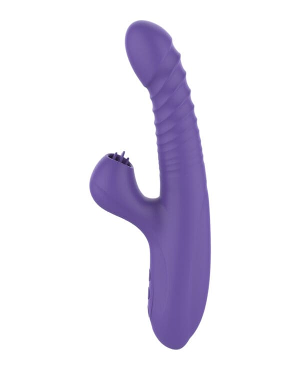 Omega Multi Function Warming Head Rabbit Vibe - Purple - Image 3