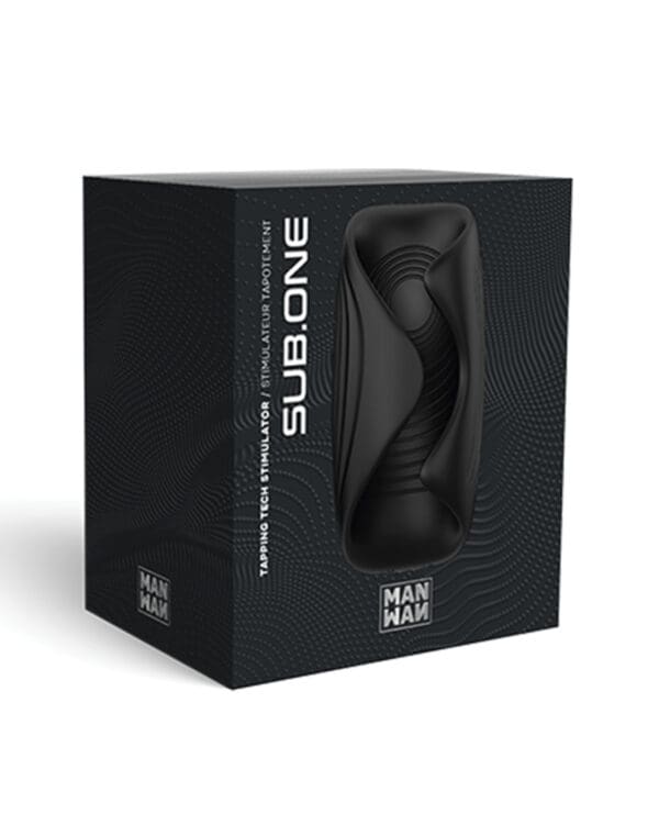 Manwan Sub-One Tapping Male Masturbator - Infinite Black - Image 4