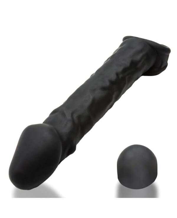 Oxballs Muscle Ripped Inner Ribbed Velvet-Smooth Cocksheath - Special Edition Black - Image 3