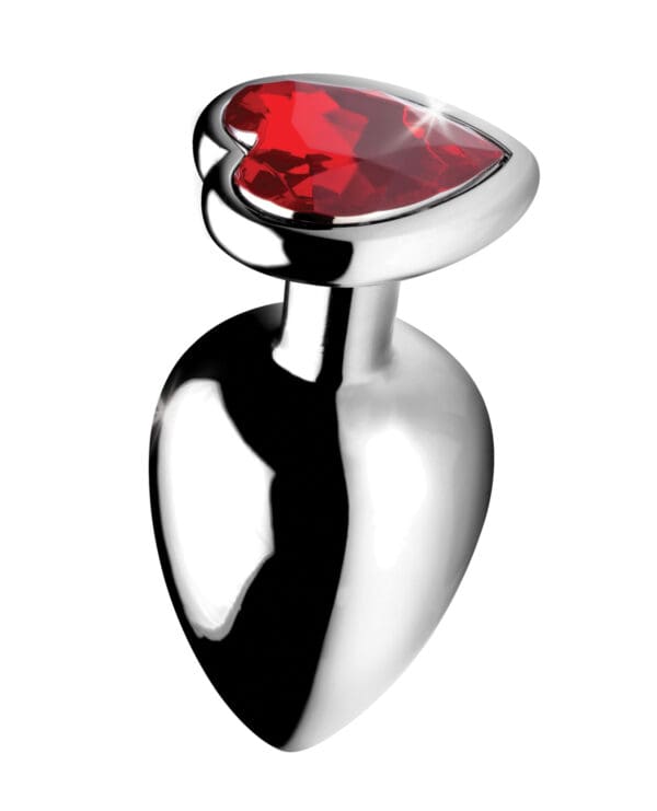 Booty Sparks Red Heart Gem - Large Anal Plug - Image 3