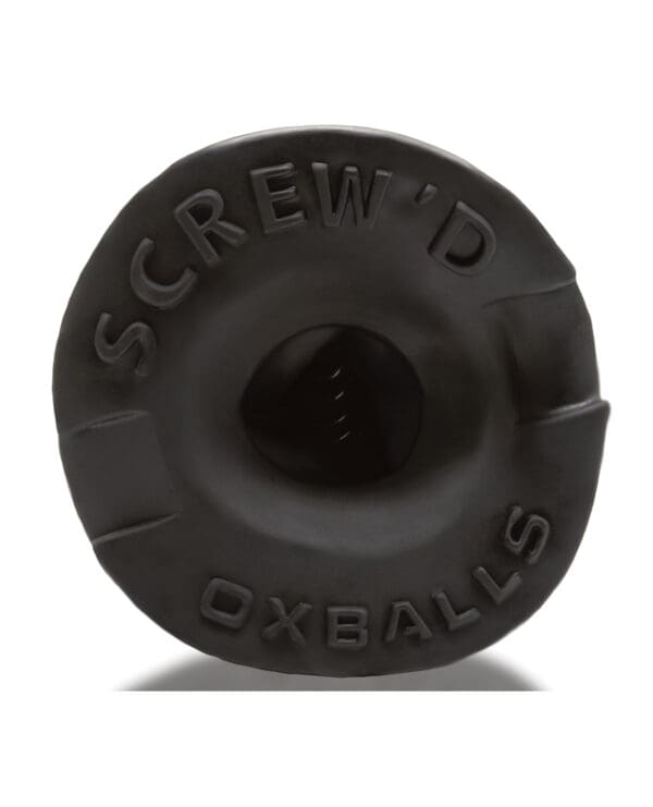Oxballs Screwdhole Screw'd-in Open Tip Masturbator - Black - Image 5