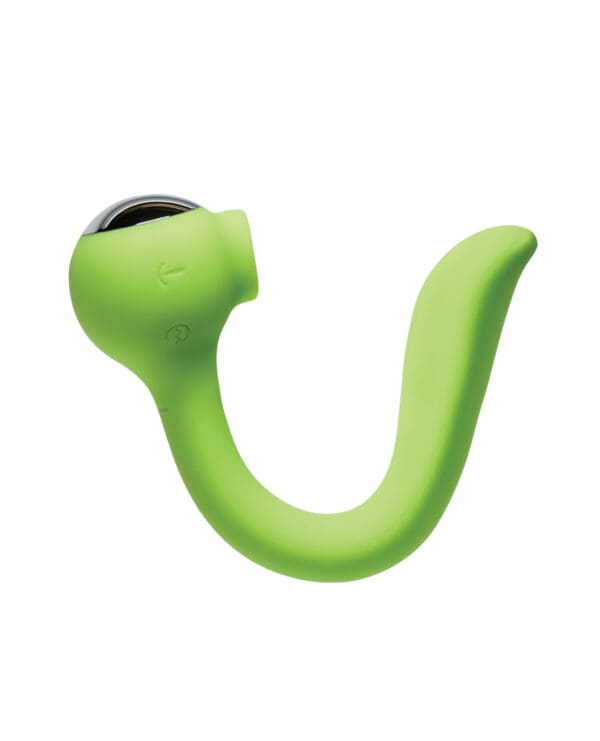 Space Lunar Licker Bendable Clitoral & G-Spot Vibe - Neon Green - Image 2