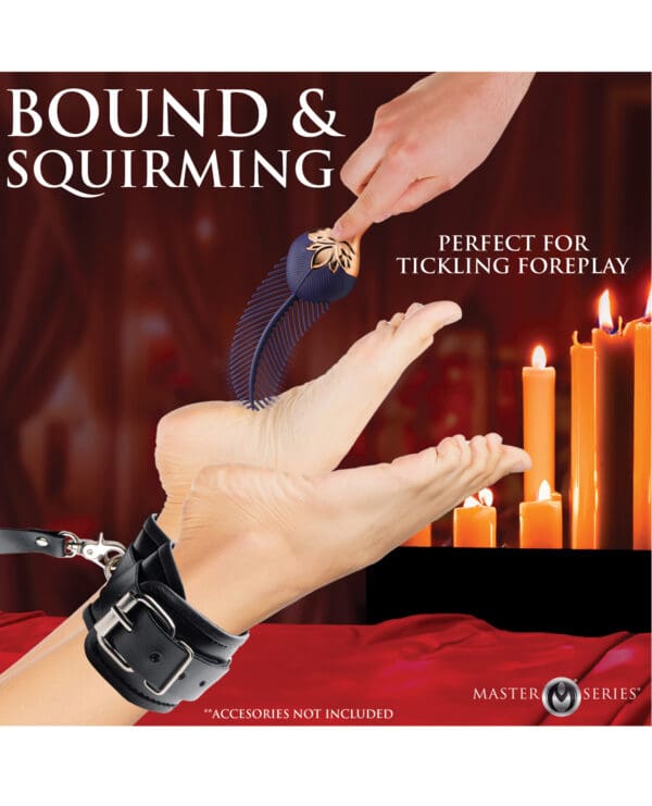 Master Series The Tickler Vibrating Silicone Feather Tickler - Image 5
