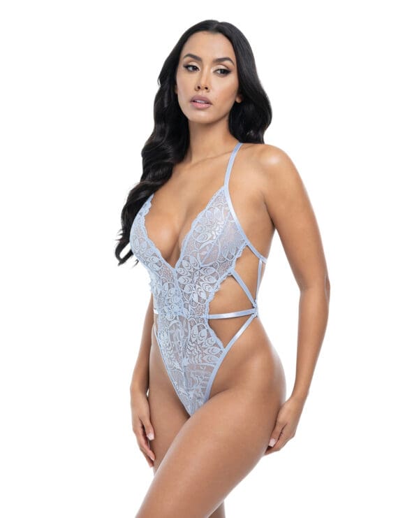 Lina Lace Halter Teddy - Brunnera Blue L/XL - Image 2