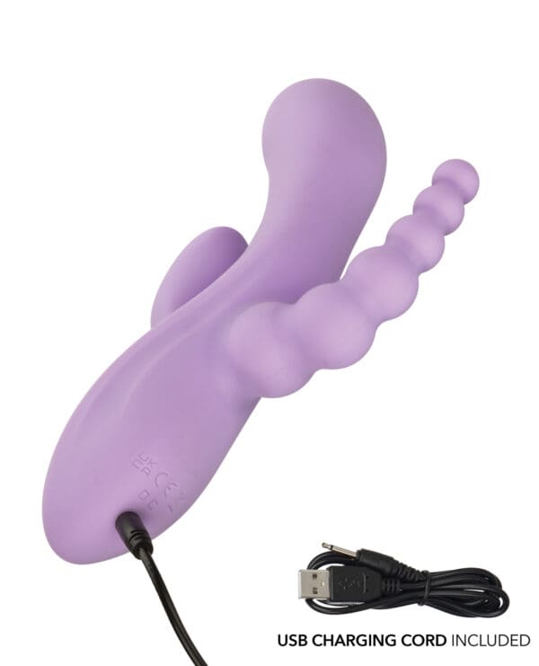 Flex Bend & Hold Triple Rumbler Triple Motor Massager - Purple - Image 4