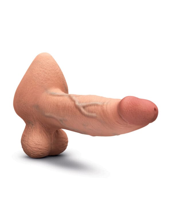 b-Vibe Slipskin 9" Girthy - Mocha - Image 4